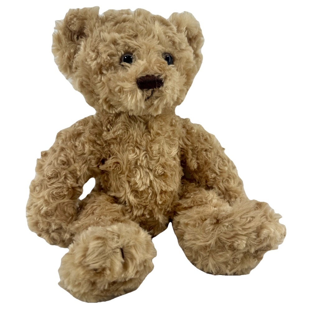 Chelsea Teddy Bear Co Plush Tan Curly Stuffed Bear 14"‎ Soft CT940 EUC